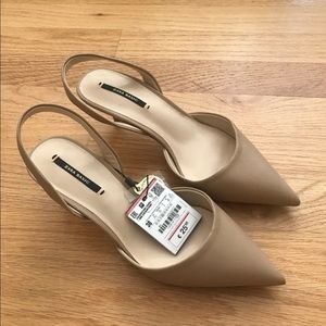 Zara Slingback Heeled Sandals